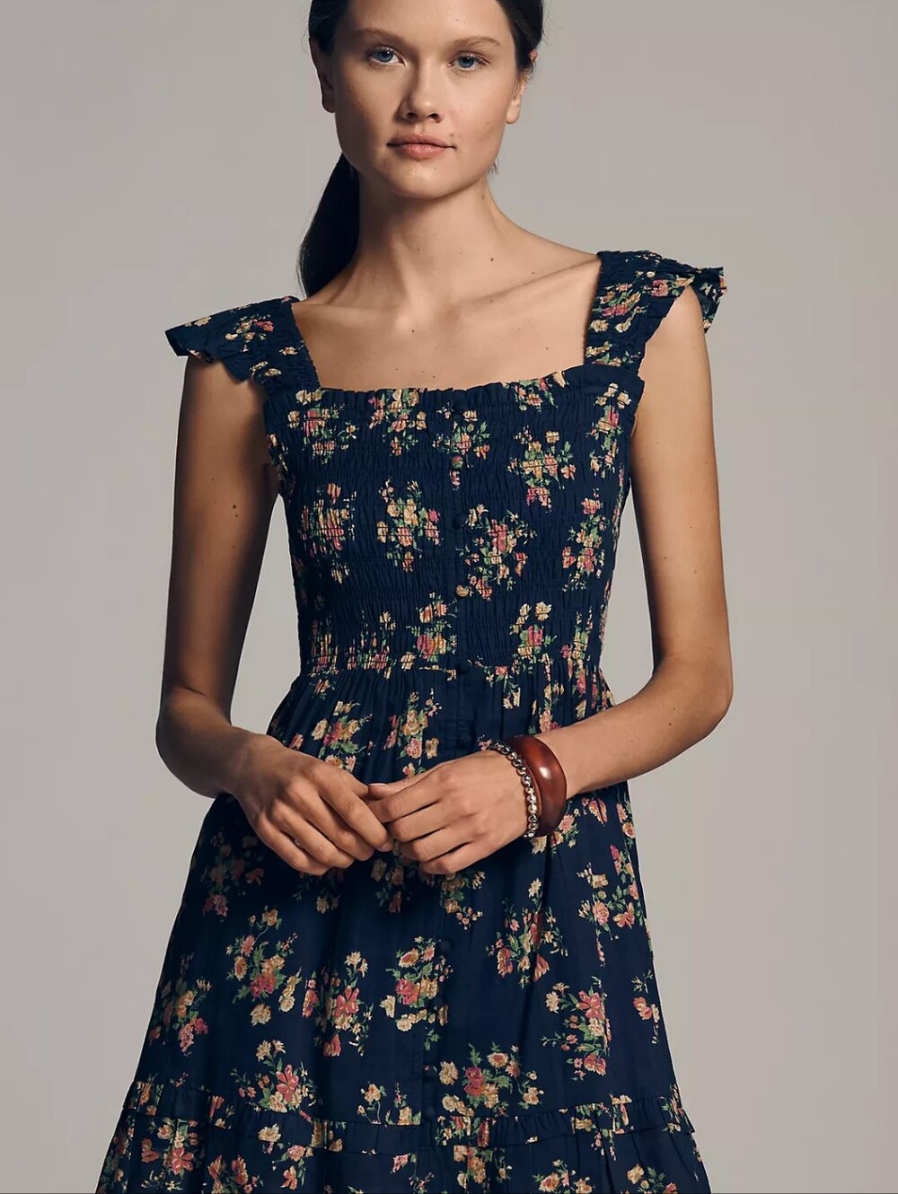 NWOT Anthropologie Peregrine Square-Neck Mini Dress 2XL